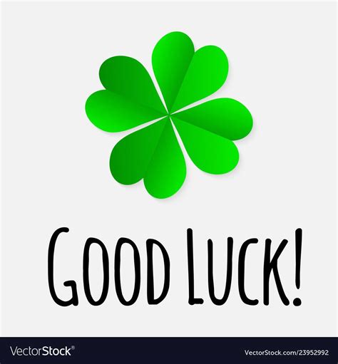 Four leaf green clover lucky symbol. Good luck wish. Download a Free ...