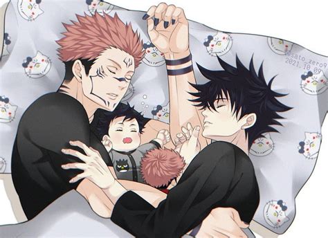 fushiguro megumi, ryoumen sukuna, and hello kitty (jujutsu kaisen and 2 ...