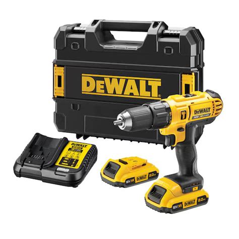 DEWALT DCD776S2 18V 13mm XR Lithium-Ion Cordless Hammer Drill Machine ...