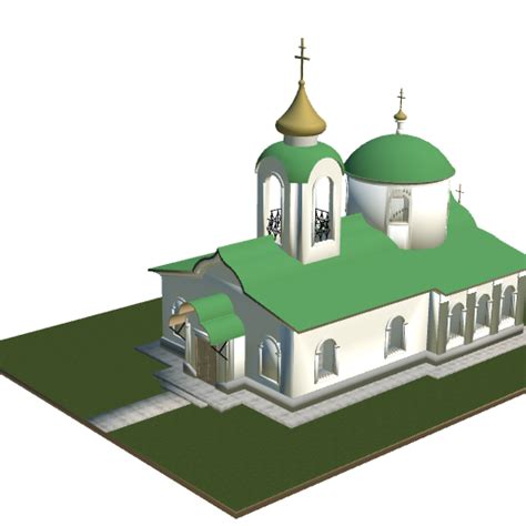 p3d.in - 3d model a Orthodox Church