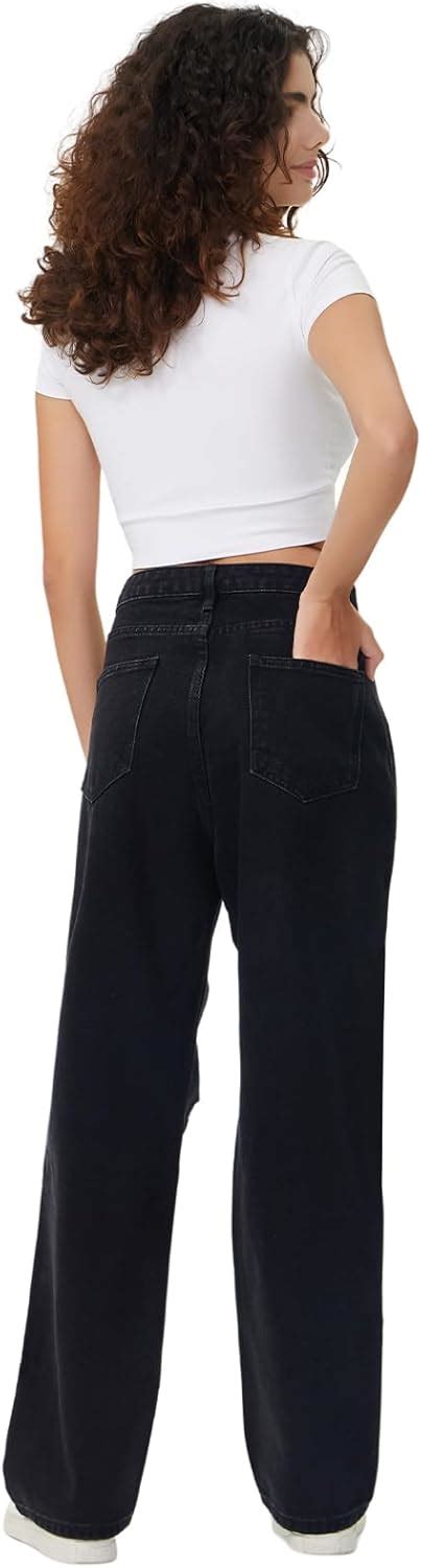Genleck Women Loose Ripped Boyfriends Jeans High India | Ubuy