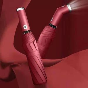 Care 4 10 Reinforced Ribs Folding Umbrella Windproof with LED light ...