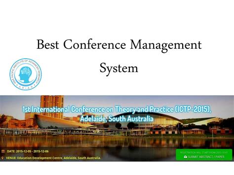 Conference Management System Screen Example 的图像结果