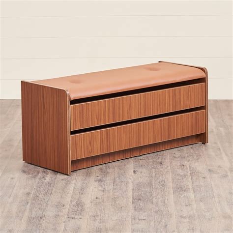 Buy Helios Calcado Shoe Rack Cum Bench - Brown from Home Centre at just ...