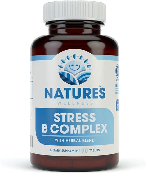 Amazon.com: Natures Wellness Vitamin B Complex Stress Relief | All ...