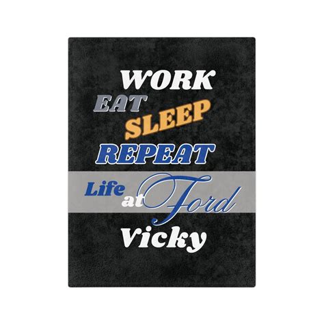Personalized 'life at Ford' Minky Blanket, Custom Auto Worker Gift - Etsy