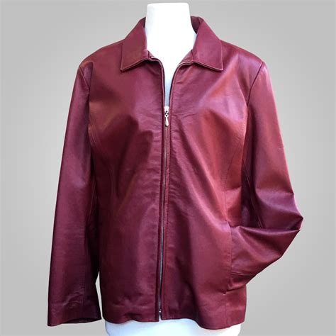 Burgundy Leather Jacket - Burgundy Emelia 026 - L'Aurore Leather Jacket