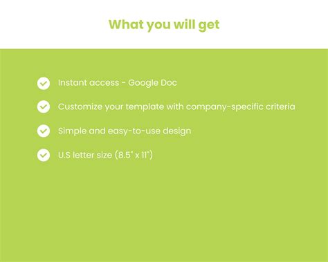 Performance Review Form: Employee Evaluation Google Doc Template (US ...