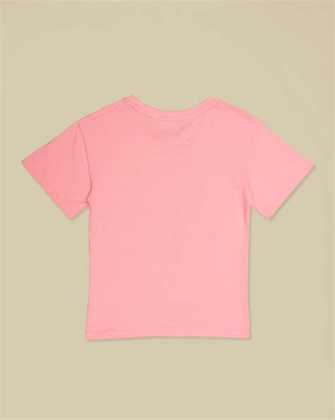 Kidsville Printed Oversized Tshirt For Girls