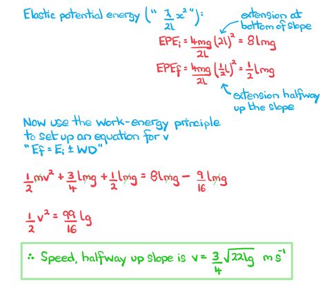 Elastic Potential Energy Examples