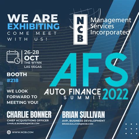 NCB Management Services, Inc. on LinkedIn: We look forward to meeting ...