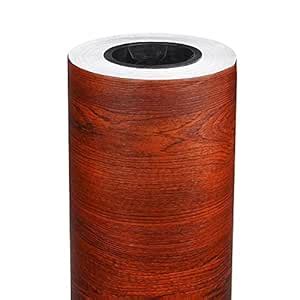 DEEPLITE Light Oak Wood Grain Self Adhesive Waterproof Wallpaper PVC ...