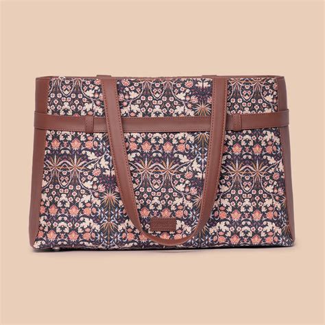 Kashmir Blooms Statement Office Bag – Zouk