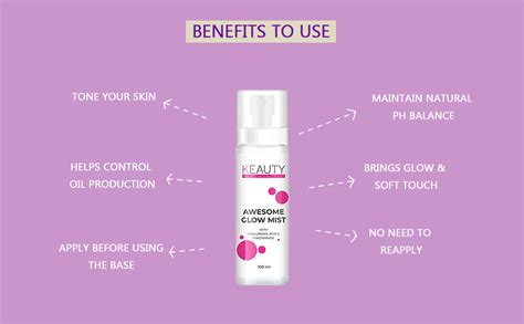 Keauty Beauty Awsome Glow Face Mist & Toner with Hyaluronic Acid ...