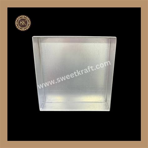 Aluminium Squar Cake Tin | Aluminium Cake Tin | Cake Tin - 10x10x2.5in ...