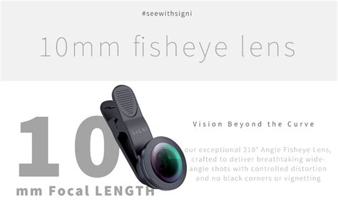 SKYVIK SIGNI One Mobile Camera 10mm Fisheye Lens Kit Black : Amazon.in ...