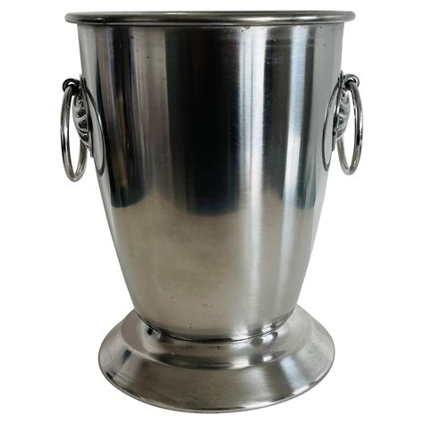 Rosenthal Netter Brass Champagne / Ice Bucket with Stag Handles at 1stDibs