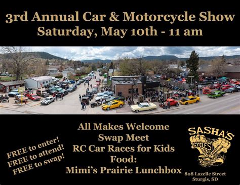 Car & Motorcycle Show and Swap Meet, 808 Lazelle Street, Sturgis, SD ...