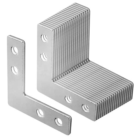 20 Pcs Steel Flat Corner Braces Connectors For 2020 Series | Desertcart ...
