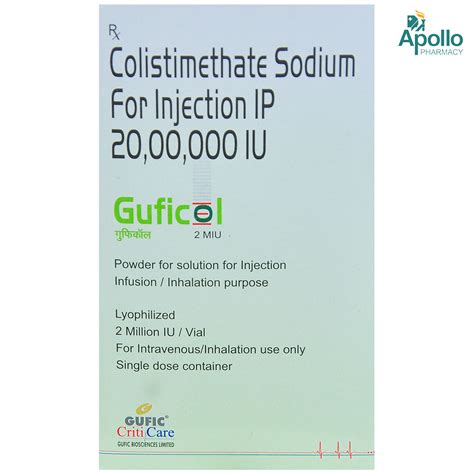 Guficol 2miu Injection | Uses, Side Effects, Price | Apollo Pharmacy