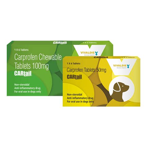 Vivaldis Cartail Carprofen Tablets 50Mg For Dogs 6 Tablets – Cadotails