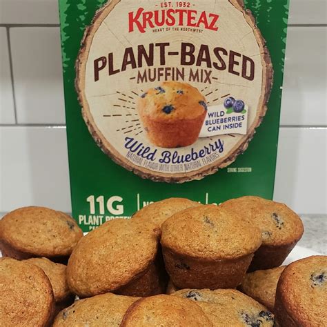Plant Based Wild Blueberry Muffin Mix from Krusteaz - Vegan Product ...