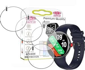 DAFFIN Premium Flexible 9H Screen Guard for FIRE BOLLT ULTRONSmartwatch ...