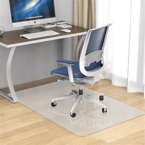"36""x48"" PVC Plastic Chair Mat for Hardwood Floors, Office Desk Chair ...