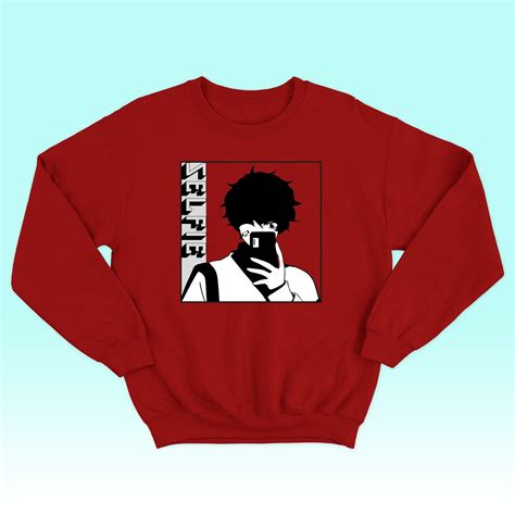 Anime Selfie Men's Sweatshirt – Hush & Wear