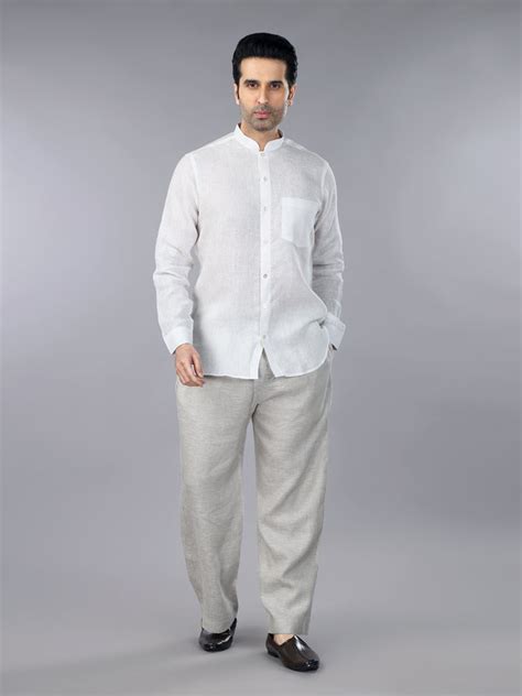 Ivory Linen shirt & Natural Trouser set – Gothilo