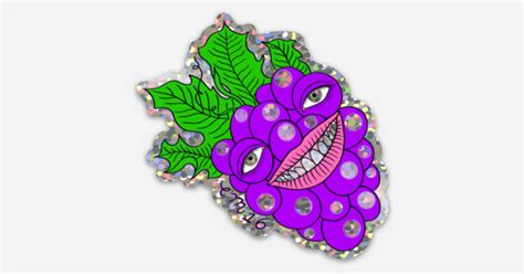 Grape Crazy! by em | Glitter stickers | Sticker Mule India