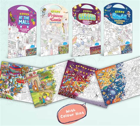 JoGenii|GIANT-AT-THE-MALL-COLOURING-POSTER,-GIANT-PRINCESS-CASTLE ...