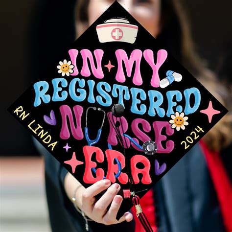 In My Registered Nurse Era Grad Cap, Customized RN Nursing Graduation ...