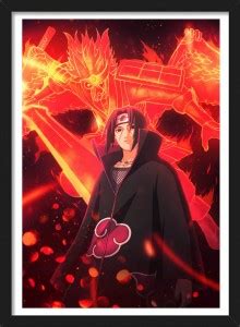 Itachi Uchiha | Naruto Shippuden Characters Vector Art Framed Posters ...