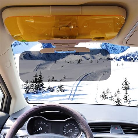 Amazon.com: Huakan 2Pack Sun Visor for Car, Car Visor Extender Sun ...
