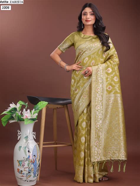 1006 Zarista Astita Linen Cotton Sarees – Heriska