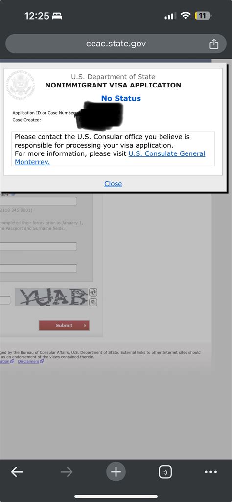 "No Status" on CEAC website - Tourist Visas - VisaJourney
