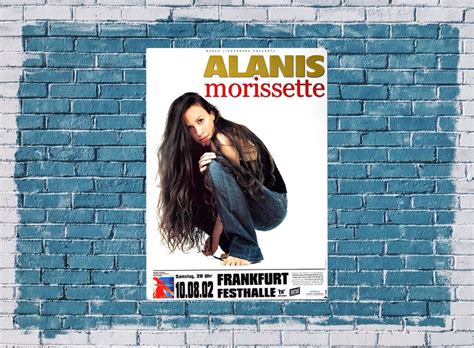 Alanis Morissette - Under Rug Swept, Frankfurt 2002 - Konzertplakat, CA ...