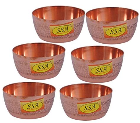 Handmade Copper Bowl 150 ml Embossed Design Round Shape – SHIV SHAKTI ARTS