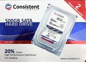 Consistent 500 GB HDD 500 GB Desktop Internal Hard Disk Drive (HDD ...