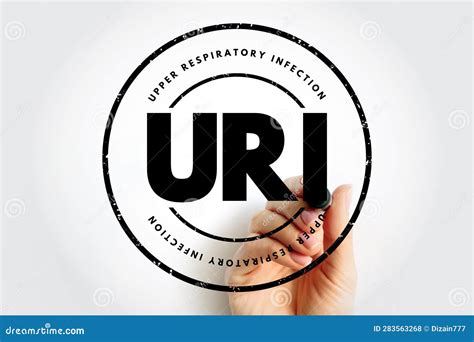 URI Upper Respiratory Infection - Contagious Infection of the Upper Respiratory Tract, Acronym ...