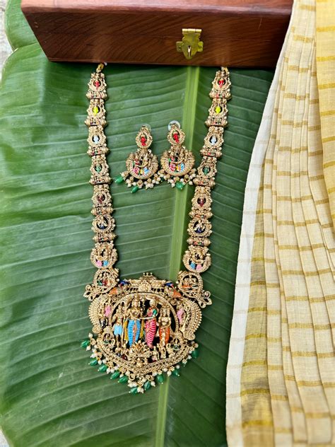 Trending Srinivasa Kalyanam Haram With Earing Set – Poli's Kart