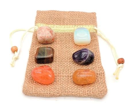 Sahib Healing Crystals for Zodiac Sign: Leo Tumbled Stones Set for ...