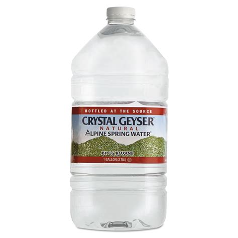 Crystal Geyser Purified Bottled Water, 1 Gallon Drinking Jug, 6 Pack ...