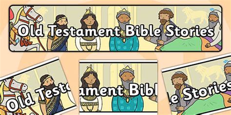 Old Testament Bible Stories Display Banner (teacher made)