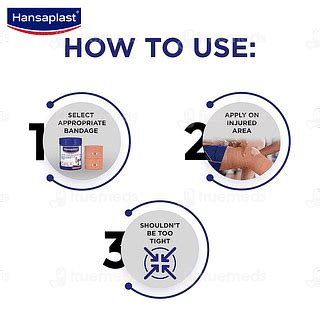 Hansaplast 8 Cm X 4 M Cotton Crepe Bandage 1 - Uses, Side Effects ...