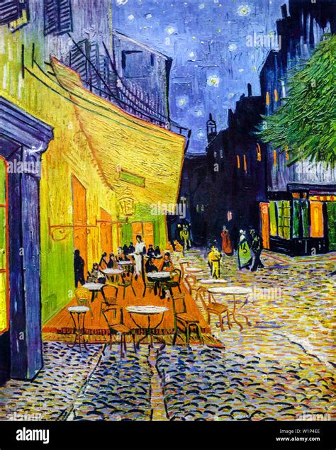 Vincent Van Gogh, Cafe Terrace at Night, painting, 1888 Stock Photo - Alamy