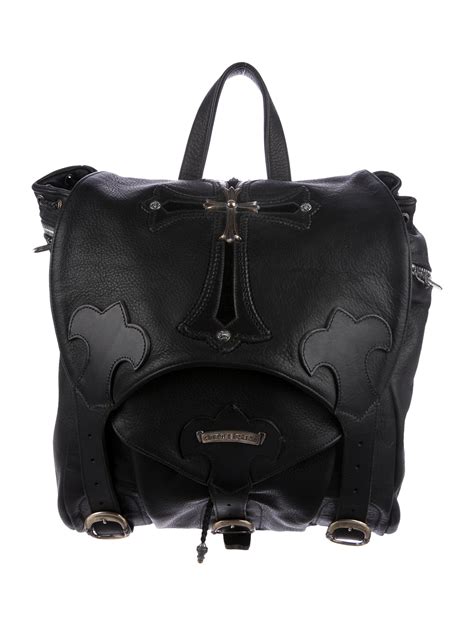 Chrome Hearts Leather Backpack - Black Backpacks, Handbags - CHH22889 ...