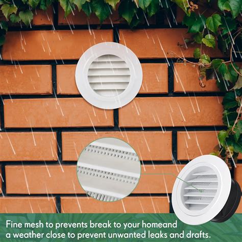 VIHOSE 2 Pcs 4 Inch Soffit Vents Soffit ABS Exterior India | Ubuy