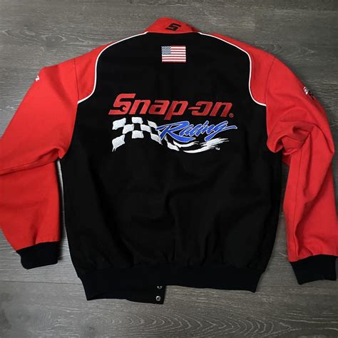 Snap-On Racing Jacket Size Small but fits a... - Depop